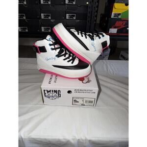 Patrick Ewing 33 Orion Strap Women Size 8 White/Pink/Blue